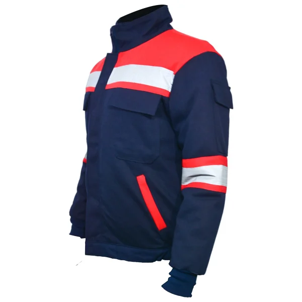 Ssm Sesam Grup 0638 7x7 Gabardin Kapitoneli Iş Montu - Lacivert - Gri - Görsel 6