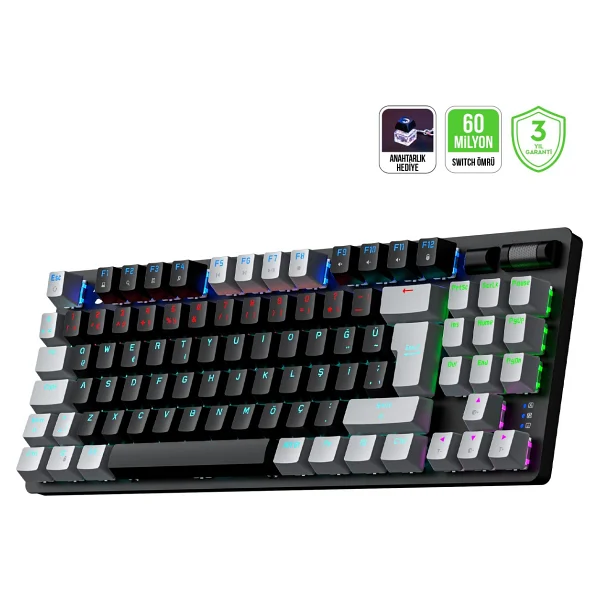 Gamepower Eva 5 Tkl Blue Switch Kablolu Mekanik Oyuncu Klavyesi - Görsel 10