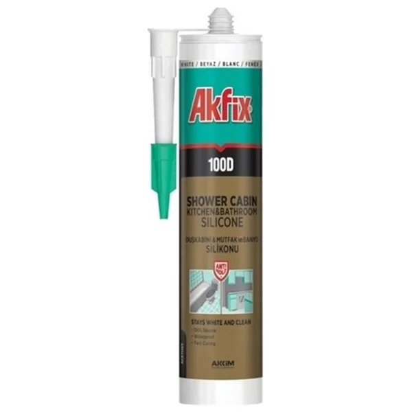 Akfix 100d Beyaz Duşakabin Silikonu - Görsel 2