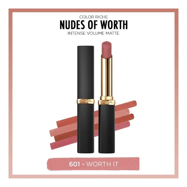 L'oreal Paris Color Riche Intense Volume Matte 601 Worth It Stick Ruj - Görsel 10