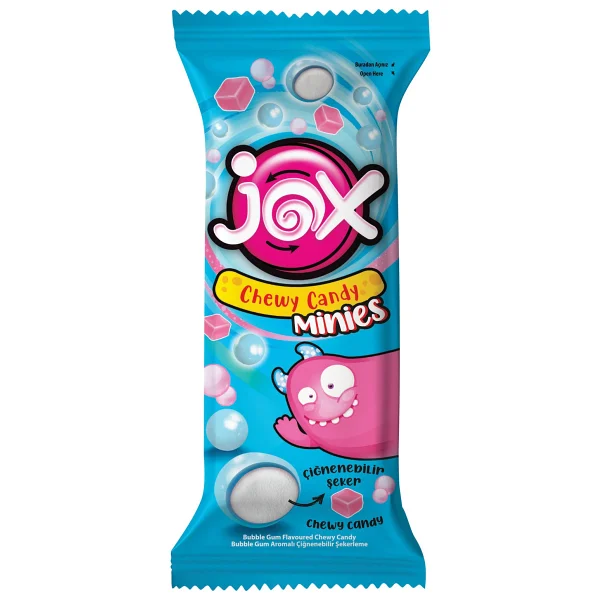 Jox Minies Bubble Gum Çiğnenebilir Şekerleme 24x10 Gr - Görsel 2