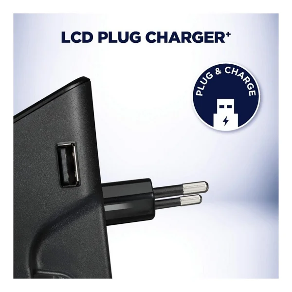 Varta LCD Plug Plus Pil Şarj Cihazı AA,AAA,9V Pil Uyumlu - Görsel 3
