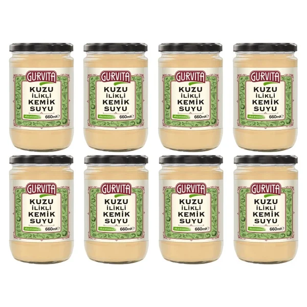 Gurvita Kuzu Ilikli Kemik Suyu 660 Ml 8' Li - 5 Lt - Görsel 2