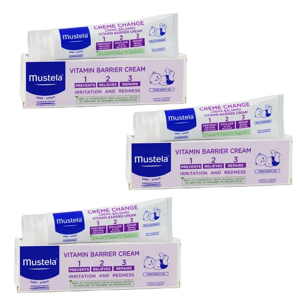 Mustela 100 Ml Vitamin Barrier Pişik Kremi Uzun Süreli Koruma Ve Tahriş Önleyici Özellikte - Görsel 2