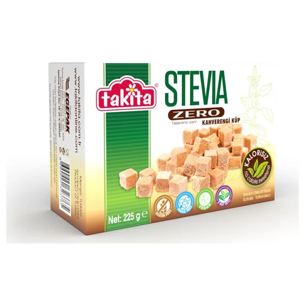 Takita Stevia Zero 225 Gr Kahverengi Küp Tatlandırıcı - Görsel 2