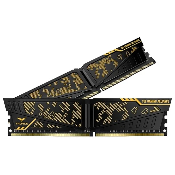 Team 16 GB DDR4 3200 MHz T-Force Vulcan Tuf Yellow 8gx2 - Görsel 2