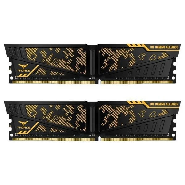 Team 16 GB DDR4 3200 MHz T-Force Vulcan Tuf Yellow 8gx2 - Görsel 3