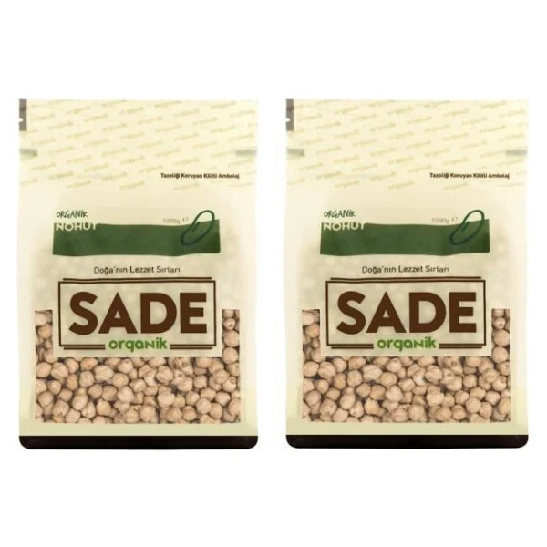 Sade Organik 1 Kg 5'li Paket Nohut - Görsel 2