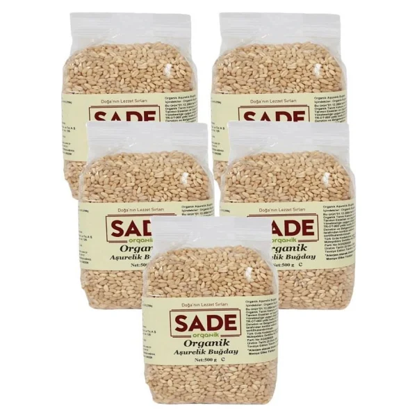 Sade Organik 500 Gr 5'li Paket Aşurelik Buğday - Görsel 2