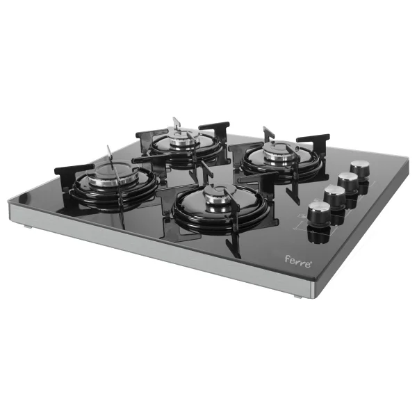 Ferre 2240 Ce Siyah Cam Set Üstü Ocak - Görsel 3