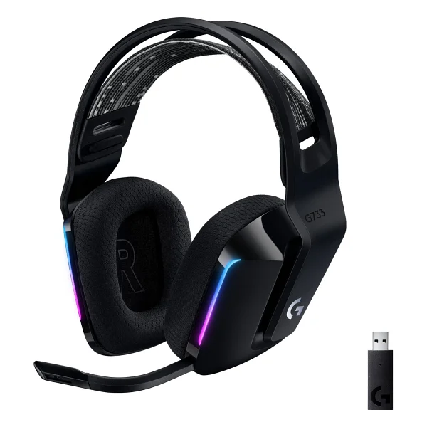 Logitech G733 Lightspeed RGB 7.1 Kablosuz Kulak Üstü Oyuncu Kulaklığı - Görsel 10