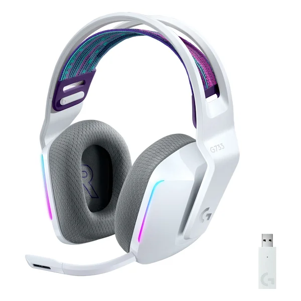 Logitech G733 Lightspeed RGB 7.1 Kablosuz Kulak Üstü Oyuncu Kulaklığı - Görsel 8