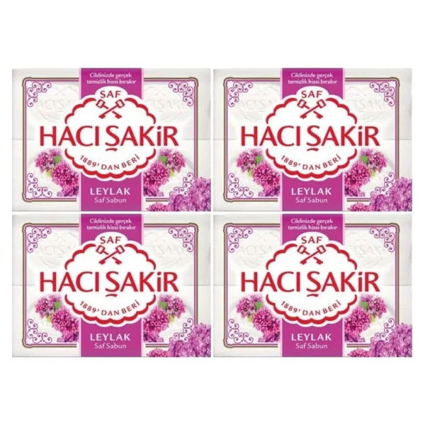 Hacı Şakir Leylak 4x150 Gr 4 Adet Kalıp Sabun - Görsel 4