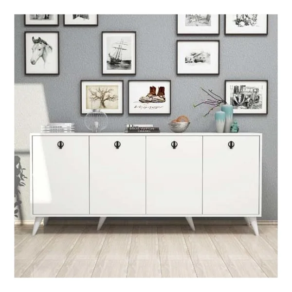 Mezza 1614 Elıte 180 Cm Modern Konsol Beyaz - Görsel 2