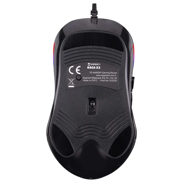 Everest Rage-X3 RGB Optik Kablolu Oyuncu Mouse - Görsel 5