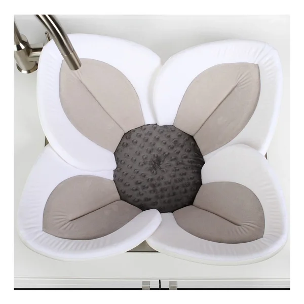 Blooming Bath Lotus Bebek Banyo Matı Beyaz/Açık Gri/Koyu Gri - Görsel 4