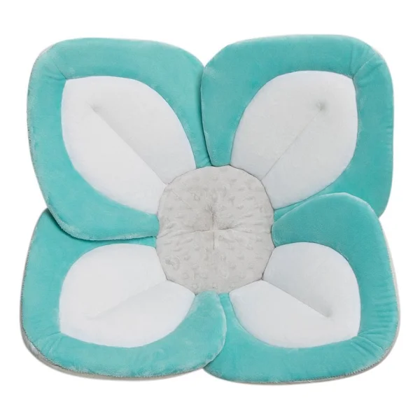Blooming Bath Lotus Bebek Banyo Matı Denizköpüğü/Beyaz/Gri - Görsel 2