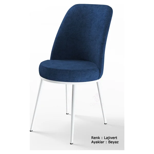 Canisa Concept Dexa Serisi Metal Ayaklı 1.sınıf Sandalye / 6 Adet Sandalye/ Beyaz Ayaklı - Pembe - Görsel 10