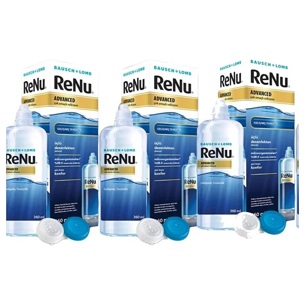 Renu Advanced Çok Amaçlı 360 Ml 3 Adet Lens Solüsyonu - Görsel 2