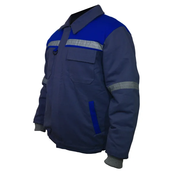 Ssm Sesam Grup 0638 7x7 Gabardin Kapitoneli Iş Montu - Lacivert - Gri - Görsel 10