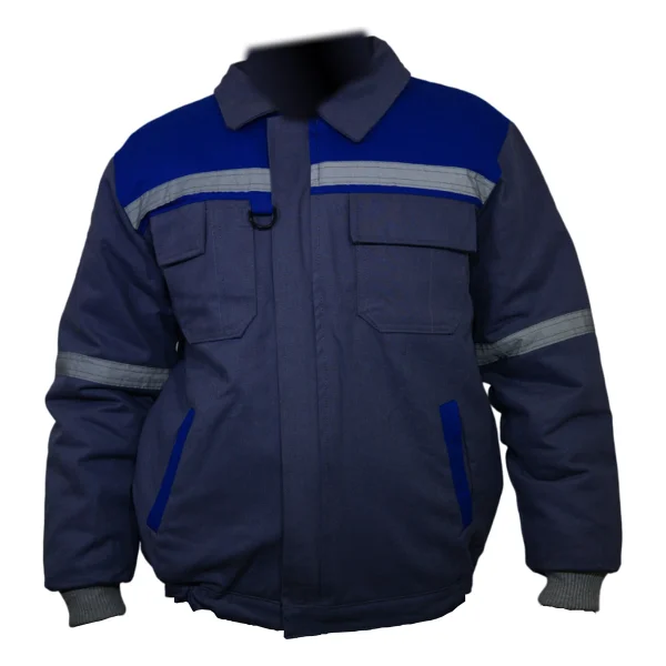 Ssm Sesam Grup 0638 7x7 Gabardin Kapitoneli Iş Montu - Lacivert - Gri - Görsel 2