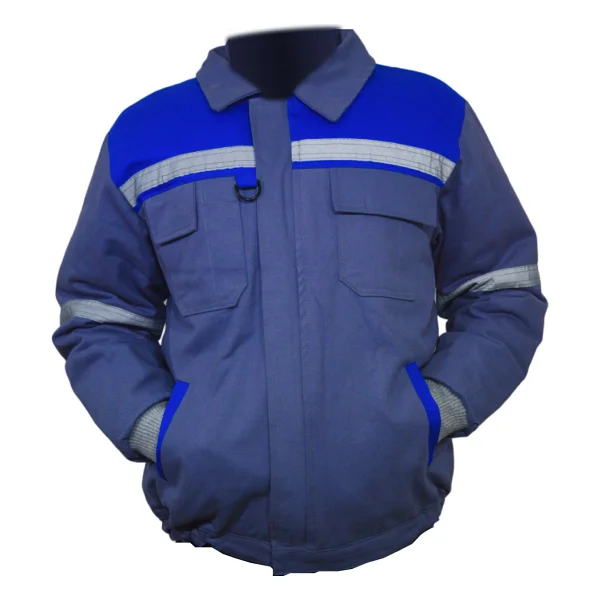 Ssm Sesam Grup 0638 7x7 Gabardin Kapitoneli Iş Montu - Lacivert - Gri - Görsel 3