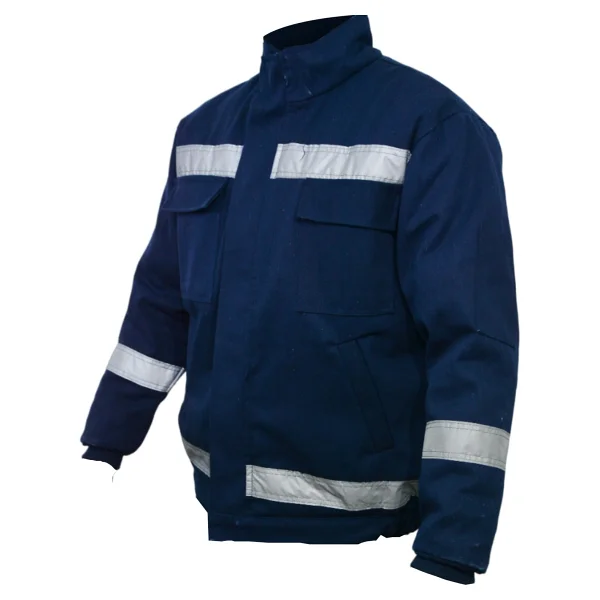 Ssm Sesam Grup 0638 7x7 Gabardin Kapitoneli Iş Montu - Lacivert - Gri - Görsel 9