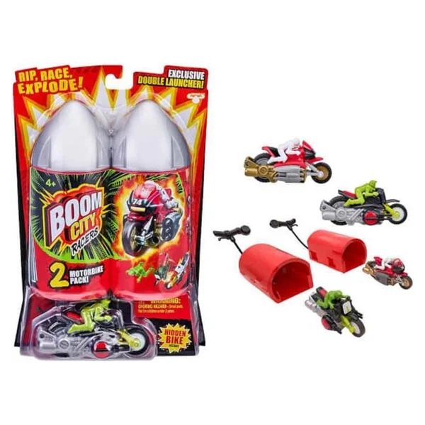 Boom City Racers Motorsiklet 2'li Paket Bmc06000 - Görsel 3