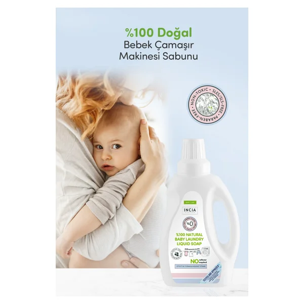 Incia Doğal Bebek Çamaşır Makinesi Sabunu 750 Ml - Görsel 7