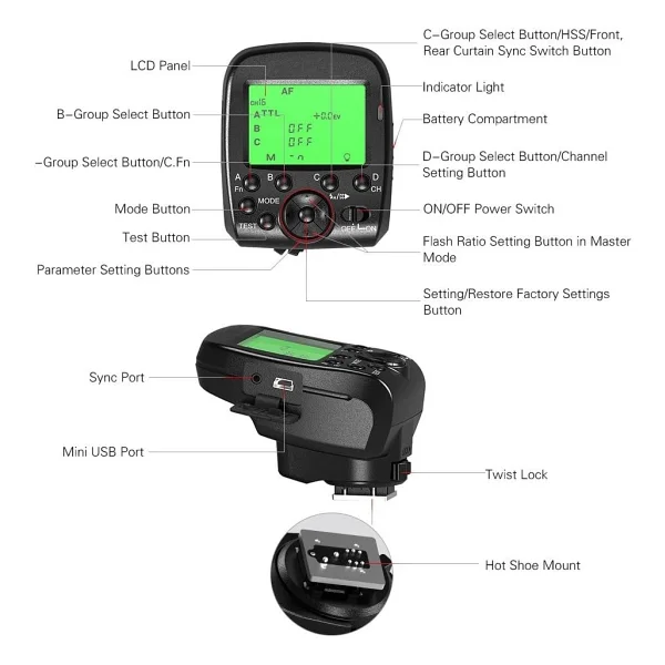 Pdx G1 Trigger Flaş Tetikleyici - Görsel 5