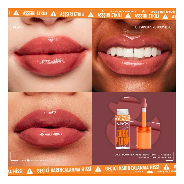 Nyx Duck Plump Dolgunlaştırıcı Dudak Parlatıcısı 08 Mauve Out Of My Way - Görsel 2