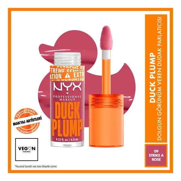 Nyx Duck Plump Dolgunlaştırıcı Dudak Parlatıcısı 09 Strike A Rose - Görsel 8