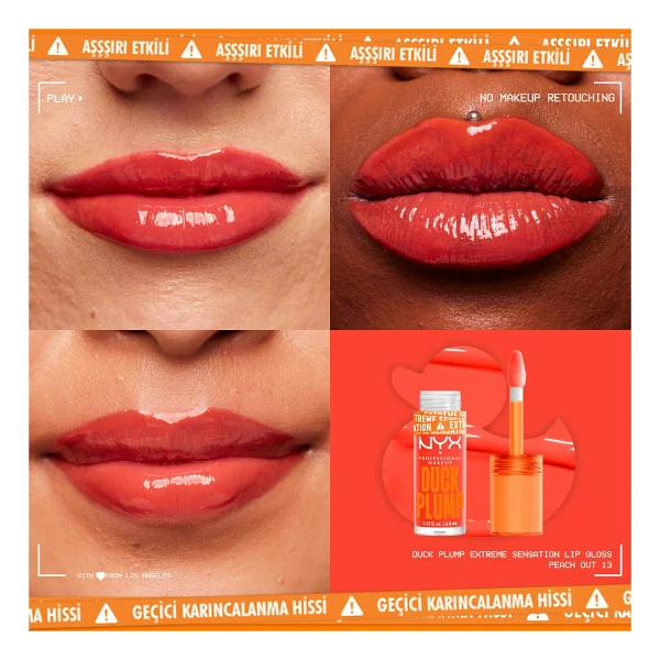 Nyx Duck Plump Dolgunlaştırıcı Dudak Parlatıcısı 13 Peach Out - Görsel 2