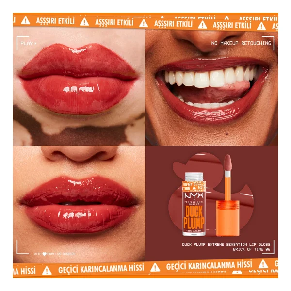 Nyx Duck Plump Dolgunlaştırıcı Dudak Parlatıcısı 06 Brick Of Time - Görsel 2