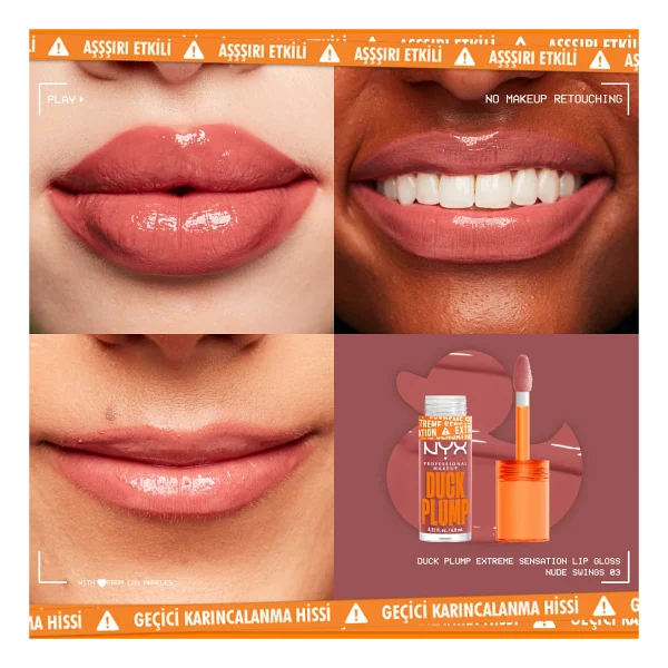 Nyx Duck Plump Dolgunlaştırıcı Dudak Parlatıcısı 03 Nude Swings - Görsel 2