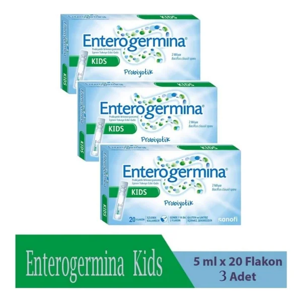 Enterogermina Kids 5 Ml 20 Flakon 3'lü - Görsel 2