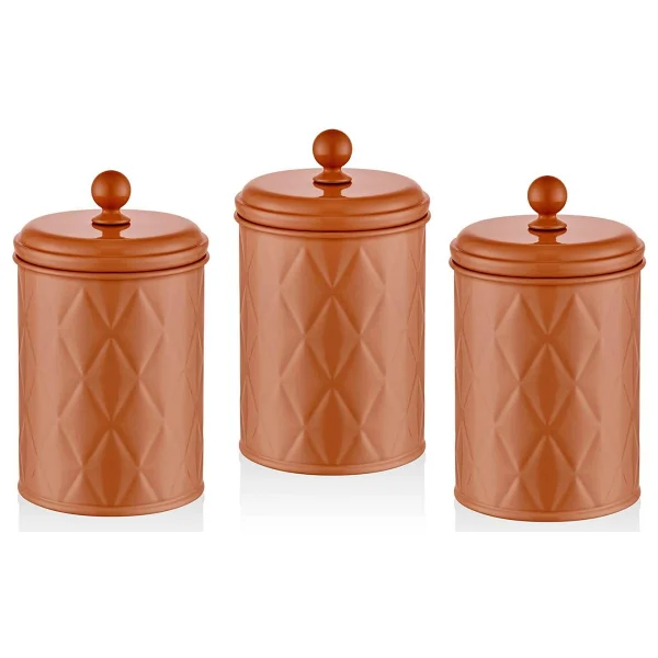 The Mia Prizma Terracota 1 Lt 3'lü Kavanoz - Görsel 3