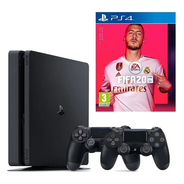 Sony Playstation 4 Slim 500 GB + 2. PS4 Kol + PS4 Fifa 2020 - Görsel 6