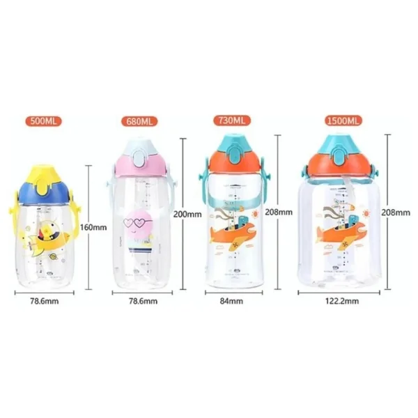 Uzspace Vgn2201 500 Ml Pipetli Tritan Matara - Görsel 2