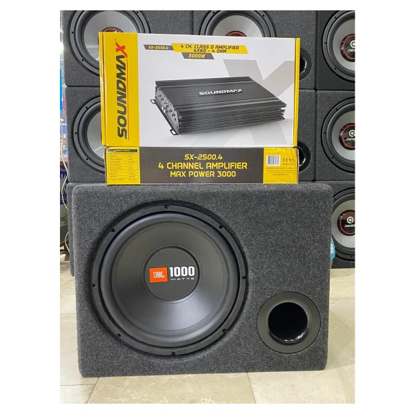 Jbl 1000 W 30 Cm Kabinli Subwoofer Ve 3000 W 4 Kanallı Amfi Set - Görsel 2