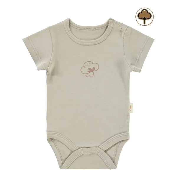 Civil Baby Bebek Organik Çıtçıtlı Badi 0-18 Ay Mavi 9-12 Ay - Görsel 6