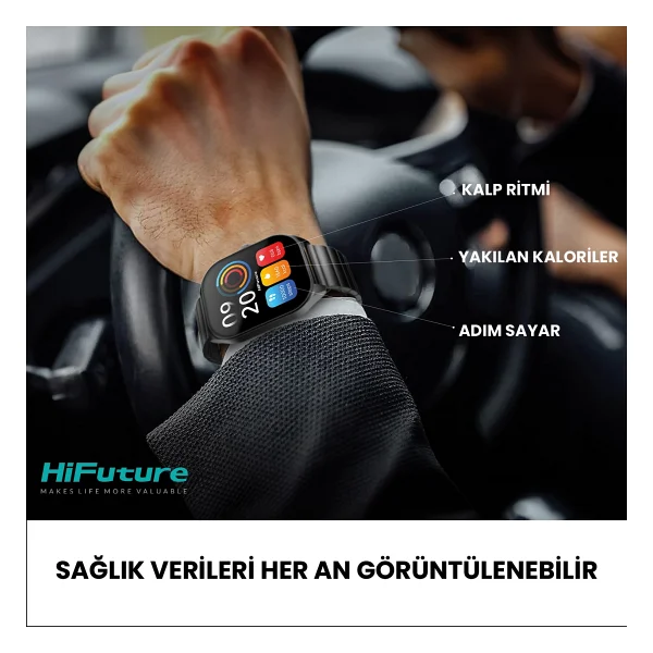 Hifuture Apex Gümüş Akıllı Saat - Görsel 8