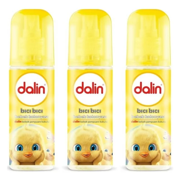 Dalin Bıcı Bıcı Bebek Kolonyası 150 Ml X 3 Adet Ferahlatıcı Özellikli Tazelik Sağlar - Görsel 3