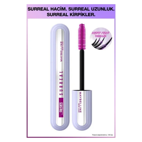 Maybelline New York Falsies Surreal Siyah Maskara - Görsel 9