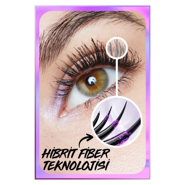 Maybelline New York Falsies Surreal Siyah Maskara - Görsel 4