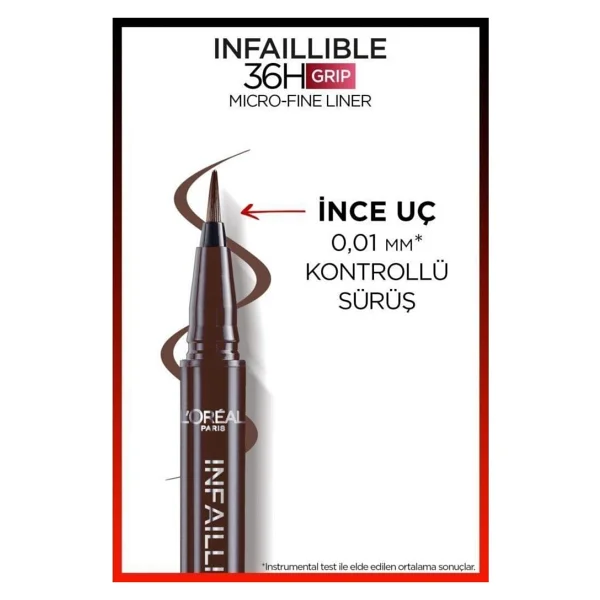 L'oreal Paris Infaillible 36h Grip Micro Fine Eyeliner 02 Smokey Earth - Görsel 8