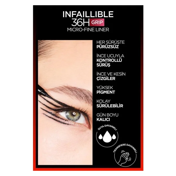 L'oreal Paris Infaillible 36h Grip Micro Fine Eyeliner 02 Smokey Earth - Görsel 5