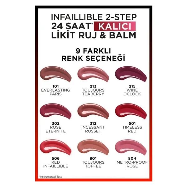 L'oreal Paris Infaillible 2-Step 24 Saat Kalıcı Likit Ruj - Görsel 5