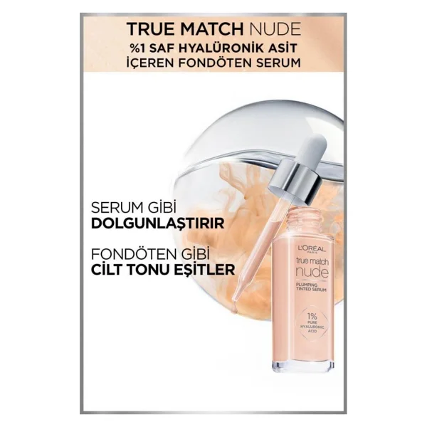 L'oreal Paris True Match Nude 1-2 Rosy Light 30 Ml Serum Fondöten - Görsel 8