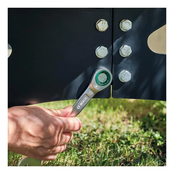 Bosch Cırcırlı Kombine Anahtar Seti 8 Parça 1/4 İnç Krom Vanadyum Malzeme ile Profesyonel Kalite - Görsel 4